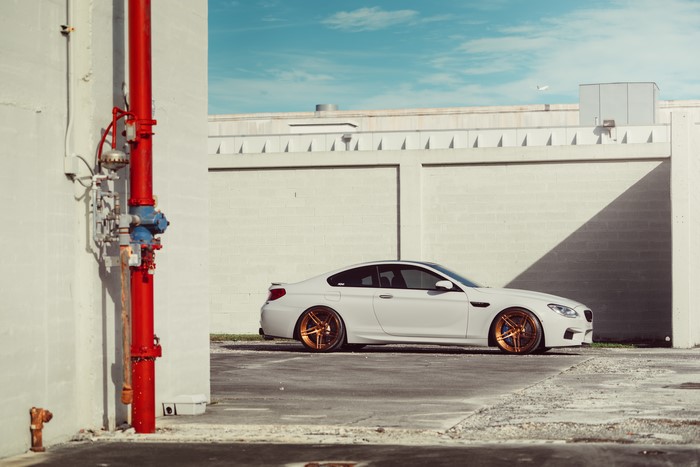 White BMW M6 with ADV.1 Wheels