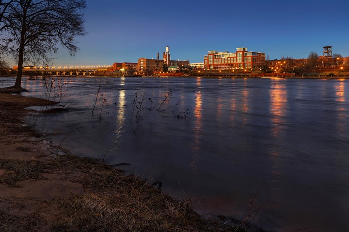 Columbus, Georgia Riverfront at Dusk