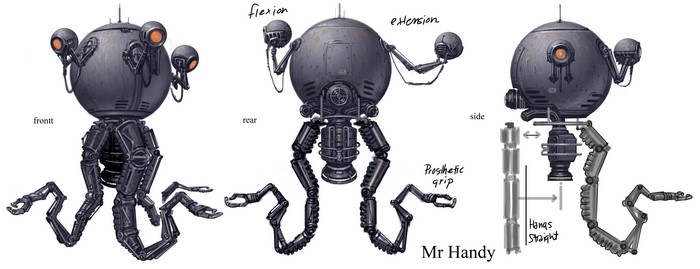 Mr Handy Robot from Fallout