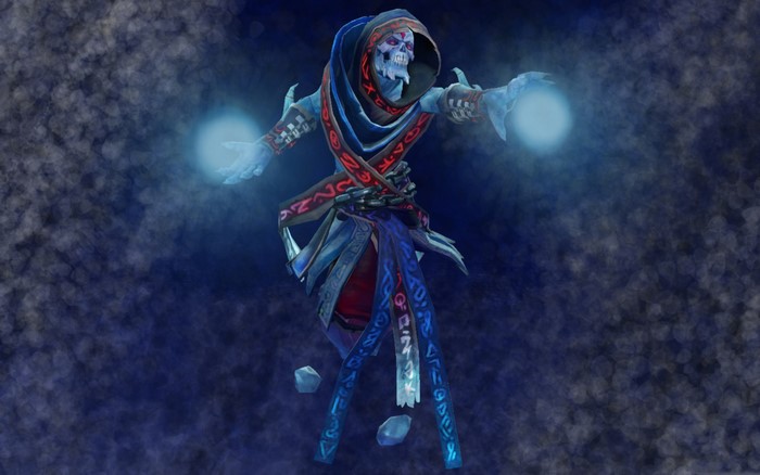 Lich from DOTA 2 casting magic