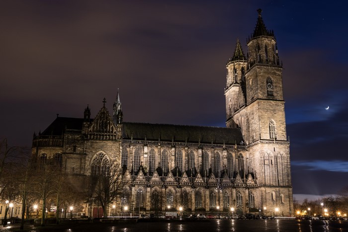 Magdeburg Cathedral at Night
