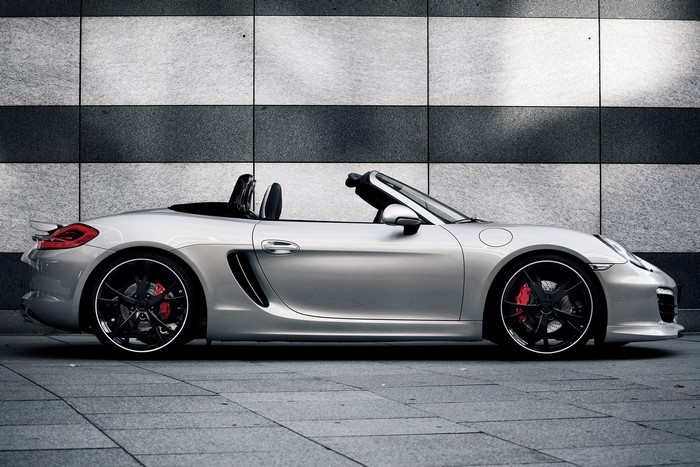 Silver 2012 TechArt Boxster Cabriolet