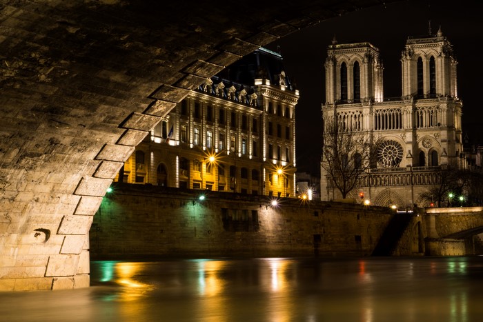 Notre Dame Cathedral at Night