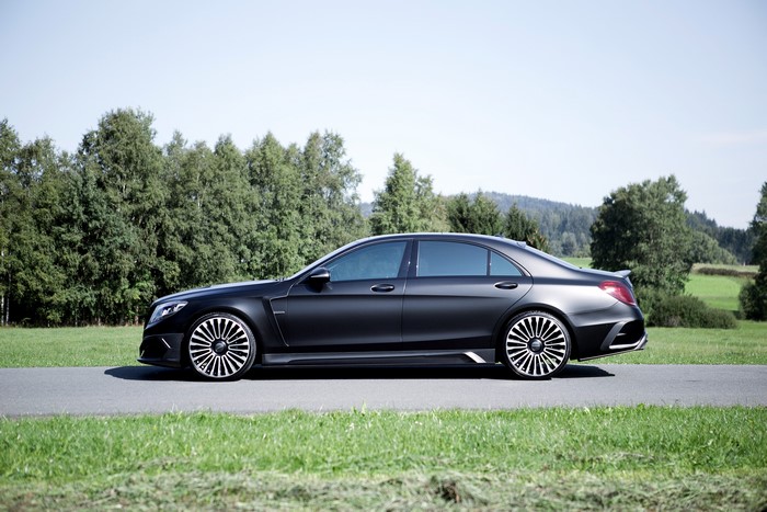 4K 2015 Mansory S-Class Black W222 Mercedes-Benz Side