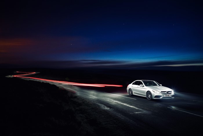4K 2015 Mercedes-Benz AMG C 63 S UK-spec W205 Night