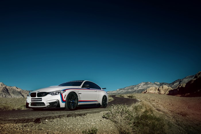 BMW M4 Coupe on a Desert Road