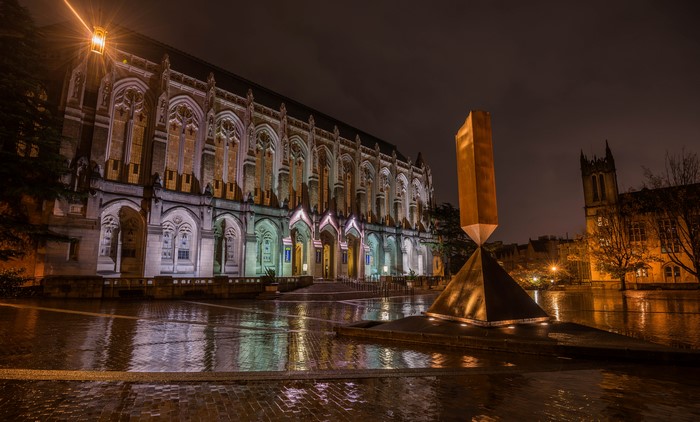 University of Washington Quad at Night