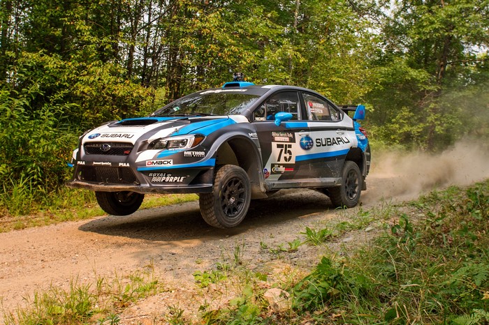 2015 Subaru WRX STI Rally Car in Action