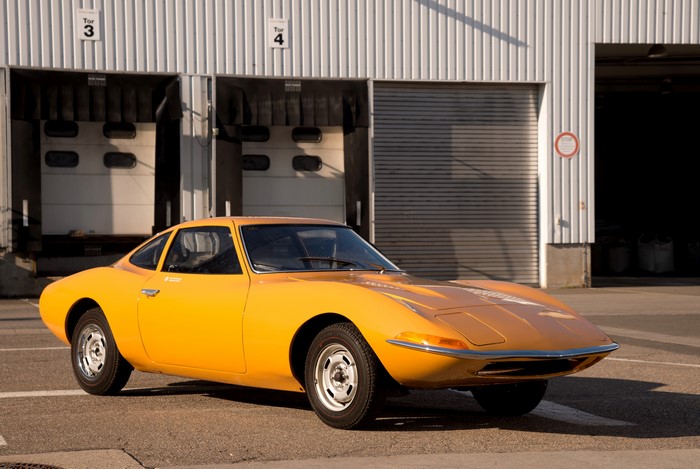 Yellow 1965 Opel Experimental GT