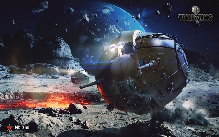 World of Tanks IS-360 in space