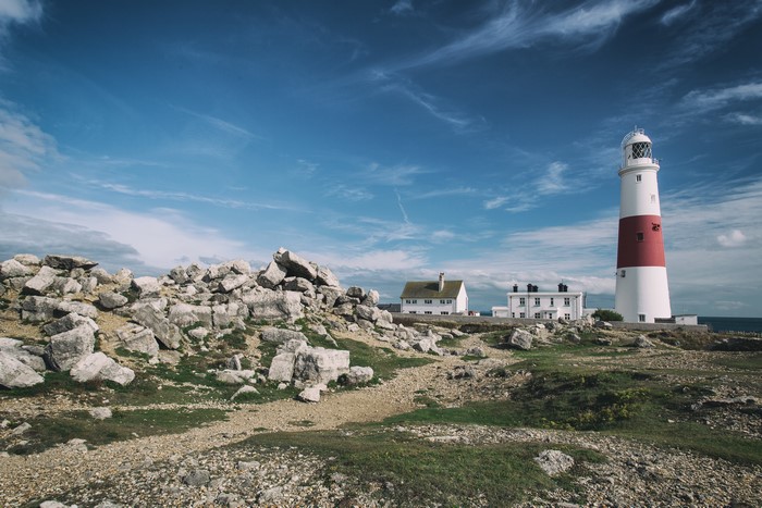 Portland Bill Lighthouse, Jurassic Coast, Dorset, England