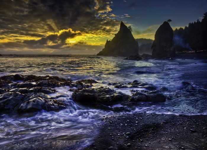 Rialto Beach Olympic National Park Washington Coast Sunset