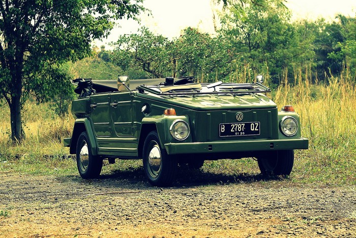 Green Volkswagen Type 182 Camat parked outdoors
