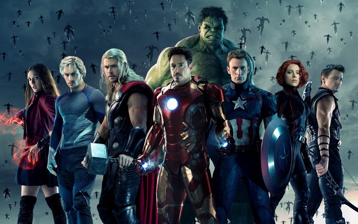 Avengers: Age of Ultron, Robert Downey Jr, Chris Hemsworth, Chris Evans ...