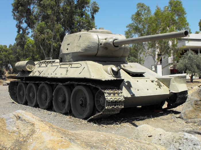 T-34-85 tank on display