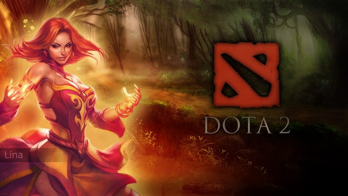 Lina from DOTA 2 with magic