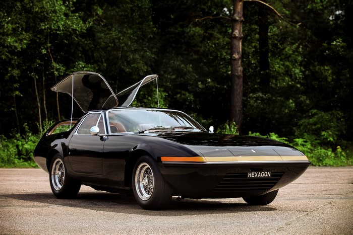 Black 1975 Ferrari 365 GTB 4 Panther Shooting Brake