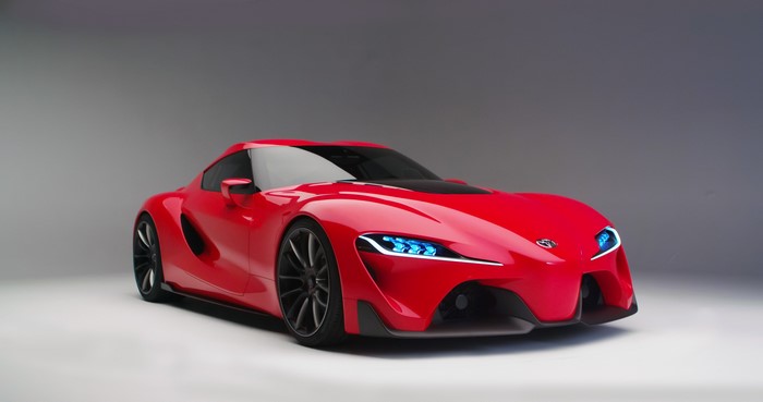 Red Toyota FT-1 Concept car