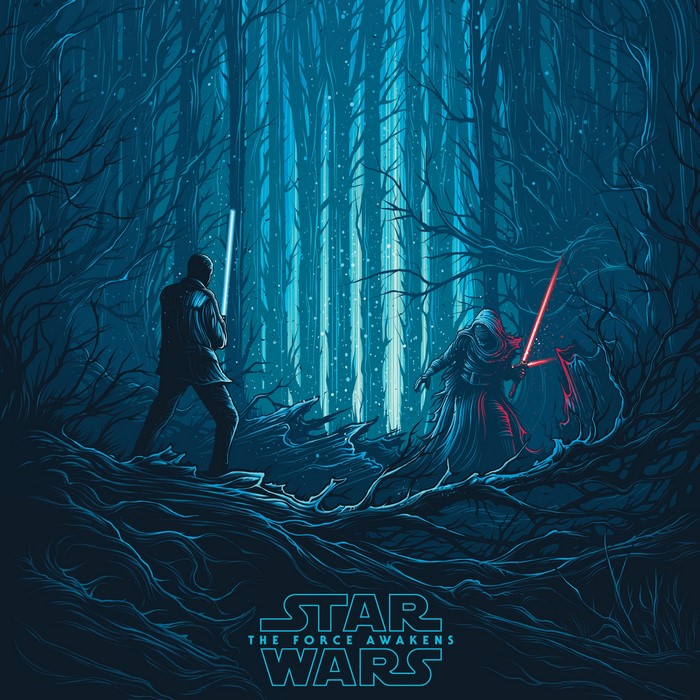 Kylo Ren and Finn from Star Wars: The Force Awakens