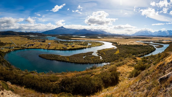 Serrano River Patagonia Chile Scenery