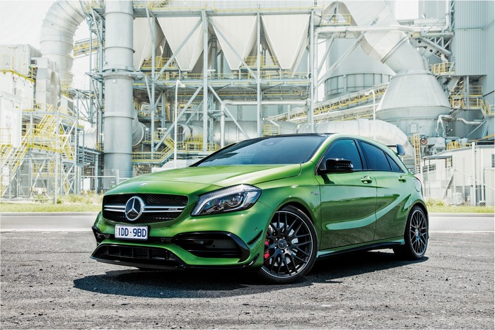 Green Mercedes-Benz AMG A-Class W176