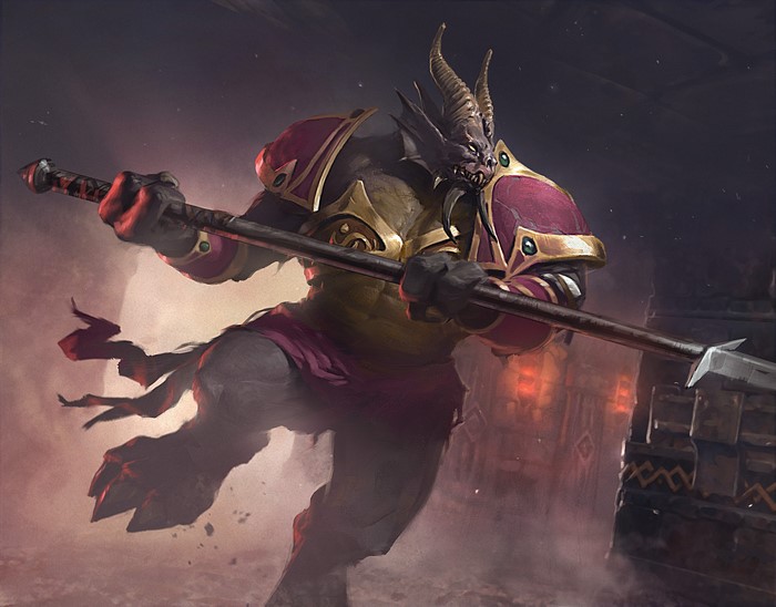 Drakonid Crusher from World of WarCraft with Spear