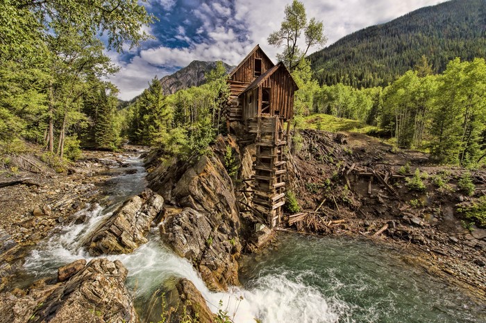 Crystal Mill on Crystal River, Colorado