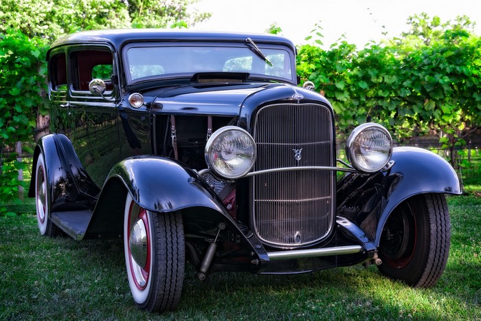 Black 1932 Ford Hot Rod Sedan