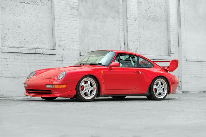 Red 1995 Porsche 911 Carrera 993