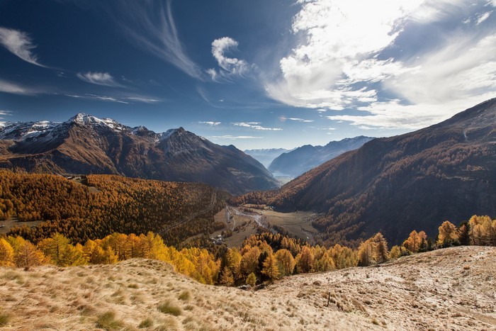 Alp Grum, Canton of Graubunden, Switzerland Mountains Scenery