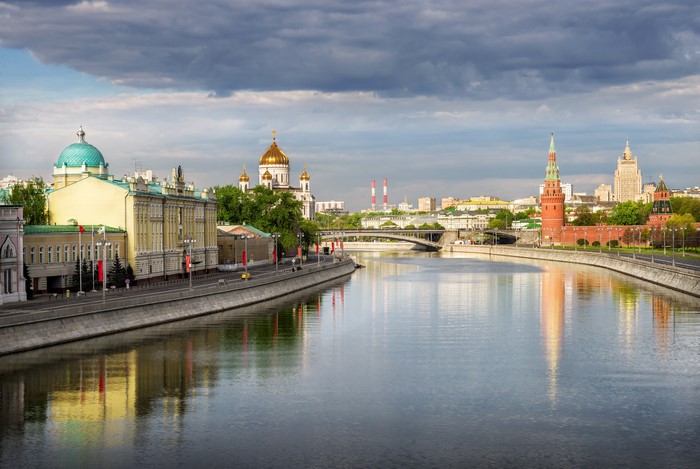 Moscow Kremlin and Moskva River, Russia