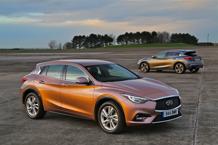 Two Infiniti Q30S 2.2d AWD cars