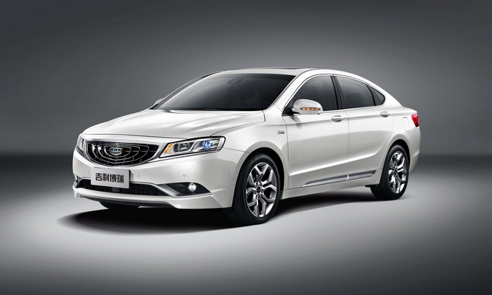 White Geely GC9 sedan
