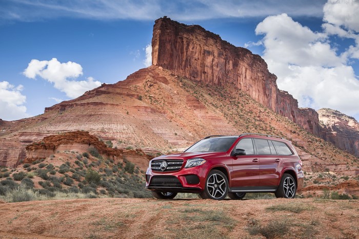 Red 2017 Mercedes-Benz GLS 550 4MATIC AMG Line SUV