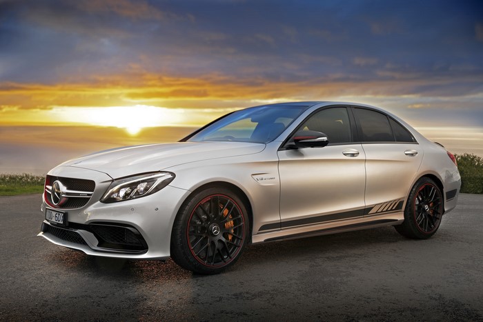 White 2015 Mercedes-Benz AMG C-class W205