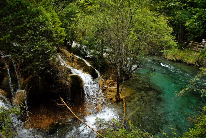 Waterfall in Jiuzhaigou National Park, China