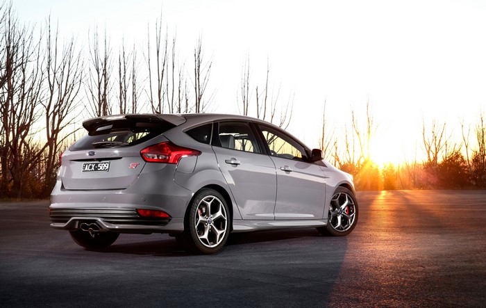 Gray Ford Focus ST hatchback car