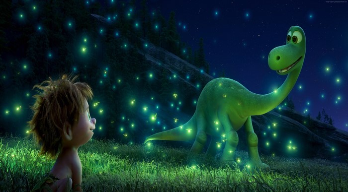 Arlo the Dinosaur and Spot in The Good Dinosaur