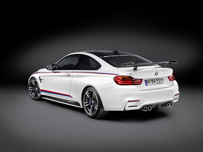 White BMW M4 Coupe F82 with M Performance Parts