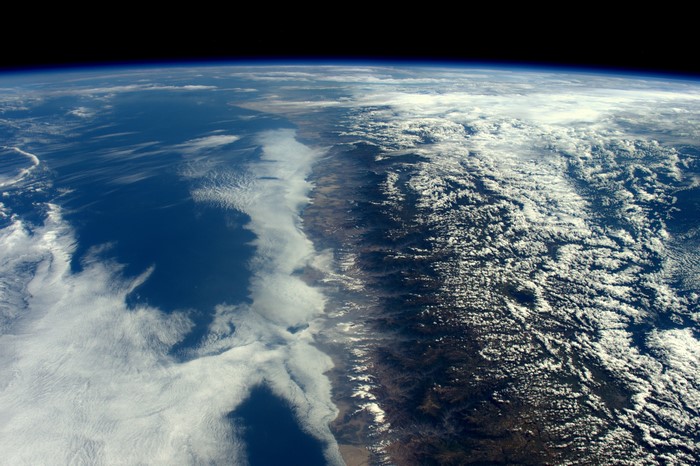 Earth's Andes Mountains from Space
