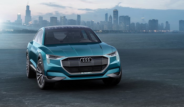 Audi e-tron quattro concept car front view