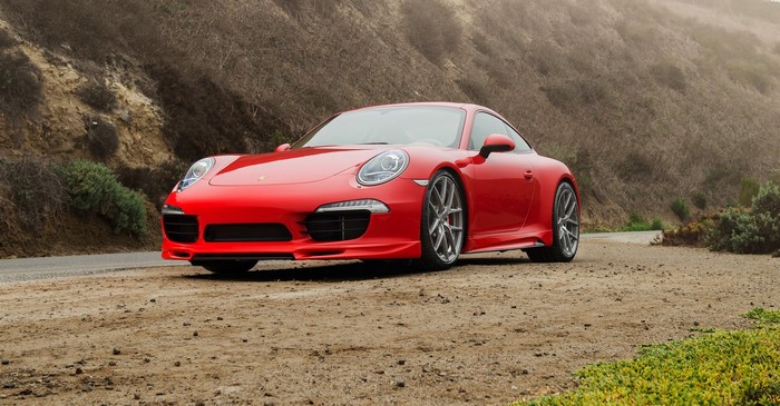 Red 2015 Porsche 911 Carrera 4S