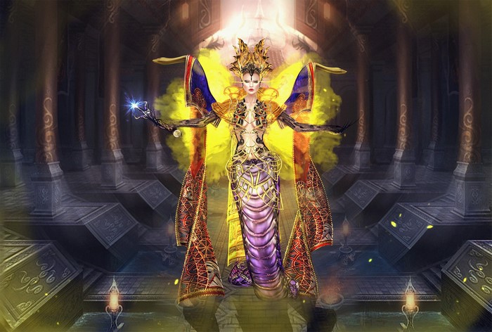 Snake Woman in Elaborate Armor