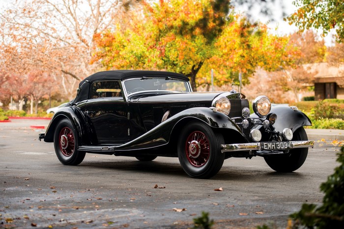 1935-36 Mercedes-Benz 500K Cabriolet A in black