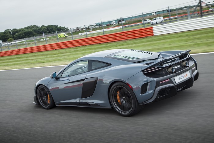 McLaren 675LT on a Race Track