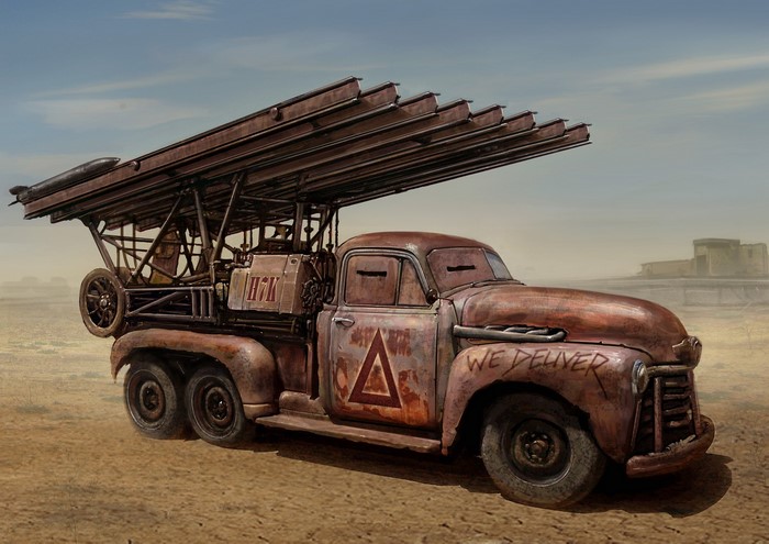 Fantasy missile launcher truck