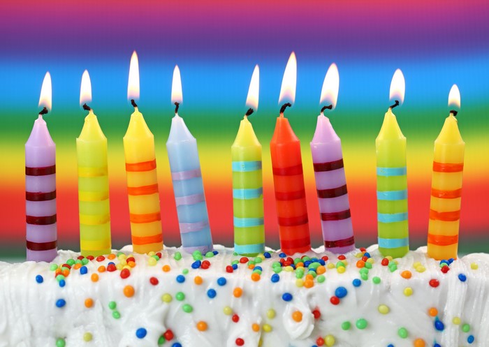 Birthday Candles on Cake