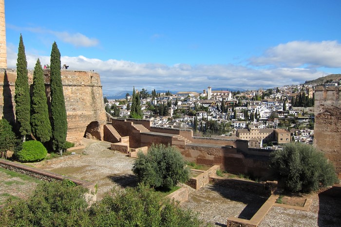 Granada Andalusia Spain Fortress and Cityscape