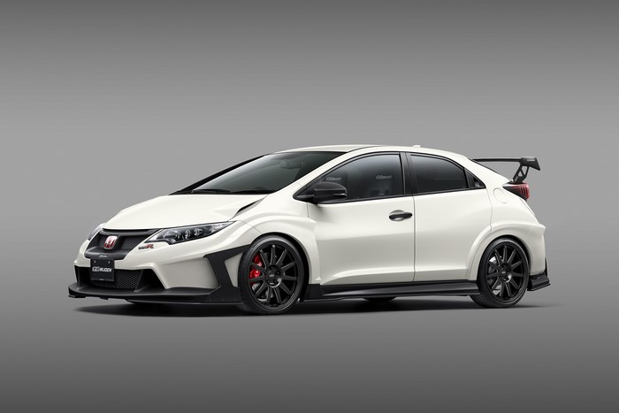 White Mugen Civic Type R Honda