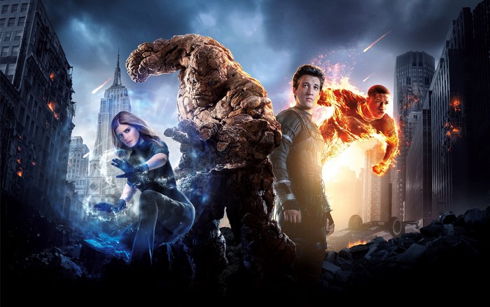 Fantastic Four 2015: The Thing, Human Torch, Invisible Woman, Mr. Fantastic